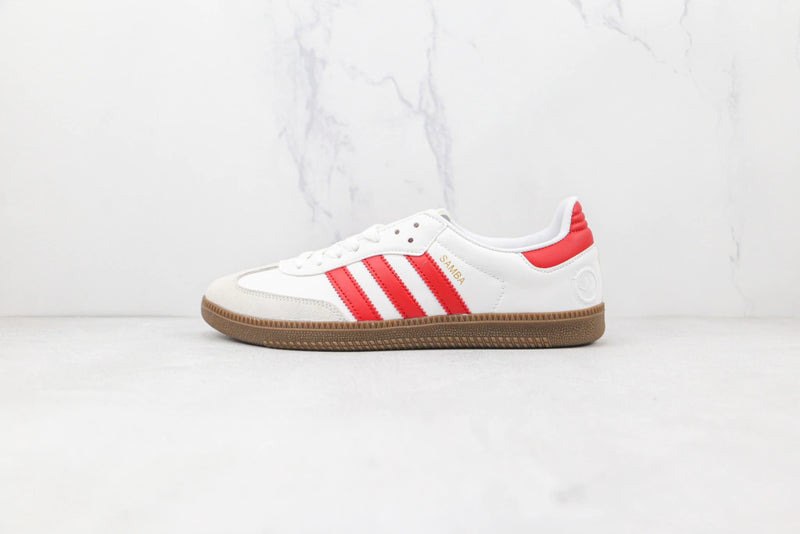 Samba White & Scarlet