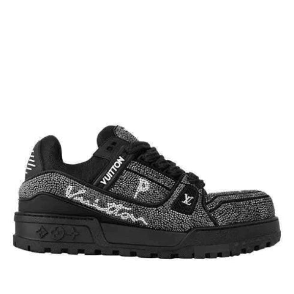 Louis Vuitton Black Crystal Trainer Maxi