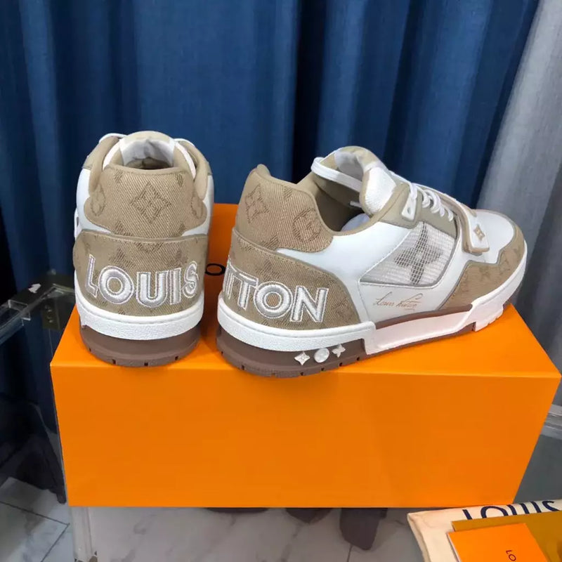 Louis Vuitton Trainer Beige White