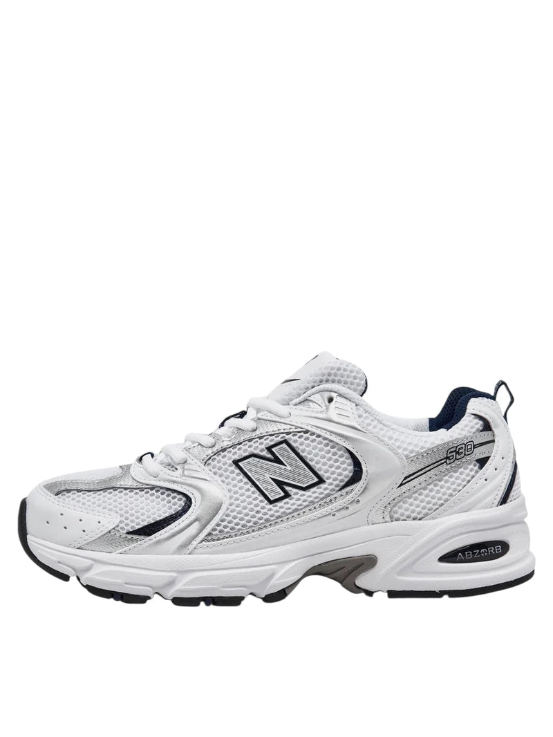 New Balance 530 White Silver Navy