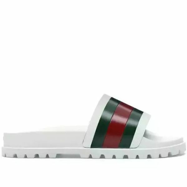 Gucci Web Slide Sandal White