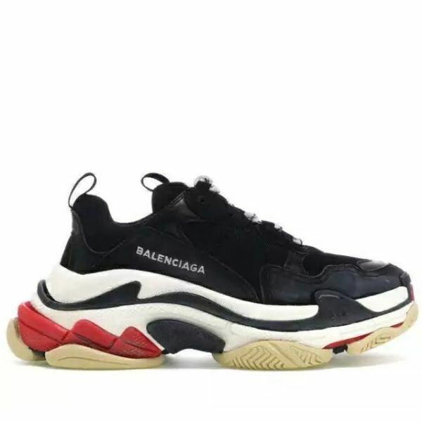 Balenciaga Triple S Black White Red
