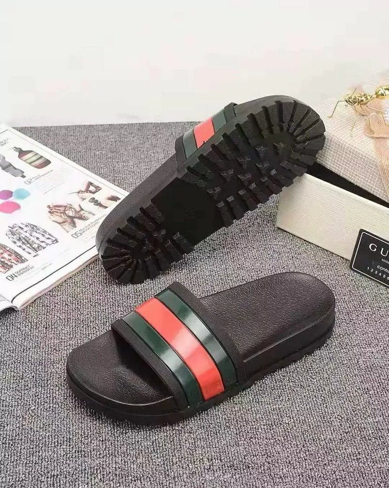 Gucci Rubber Slide Red Green