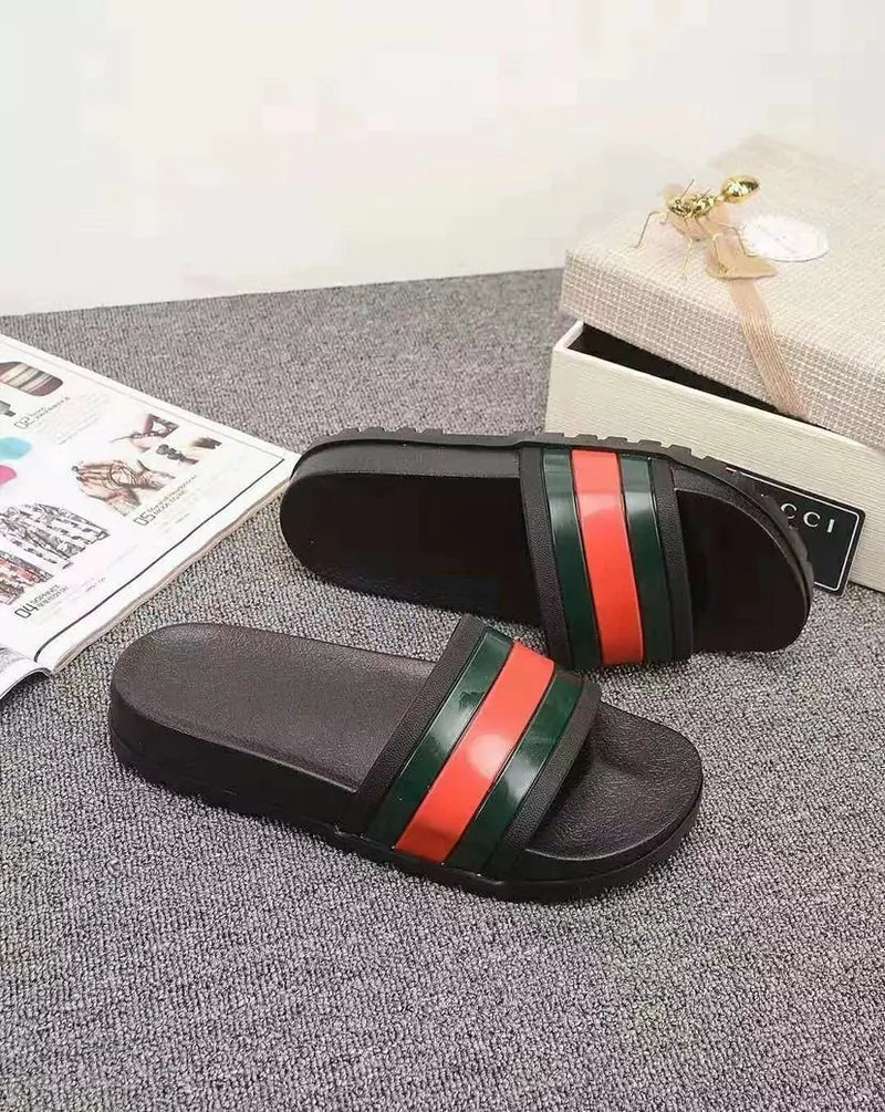 Gucci Rubber Slide Red Green