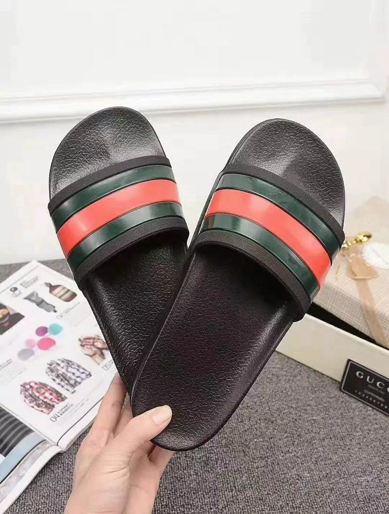 Gucci Rubber Slide Red Green
