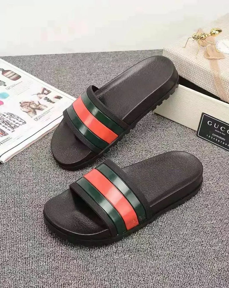 Gucci Rubber Slide Red Green