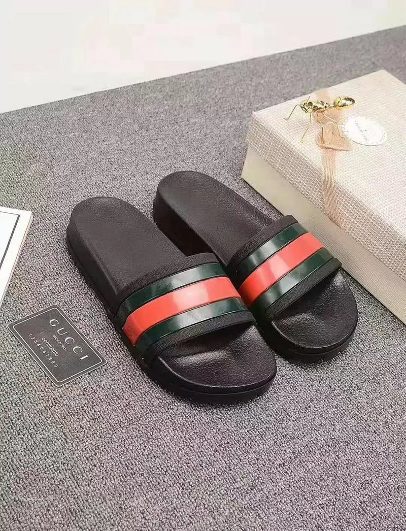 Gucci Rubber Slide Red Green