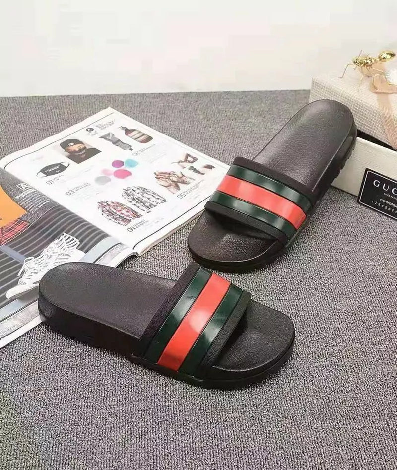 Gucci Rubber Slide Red Green